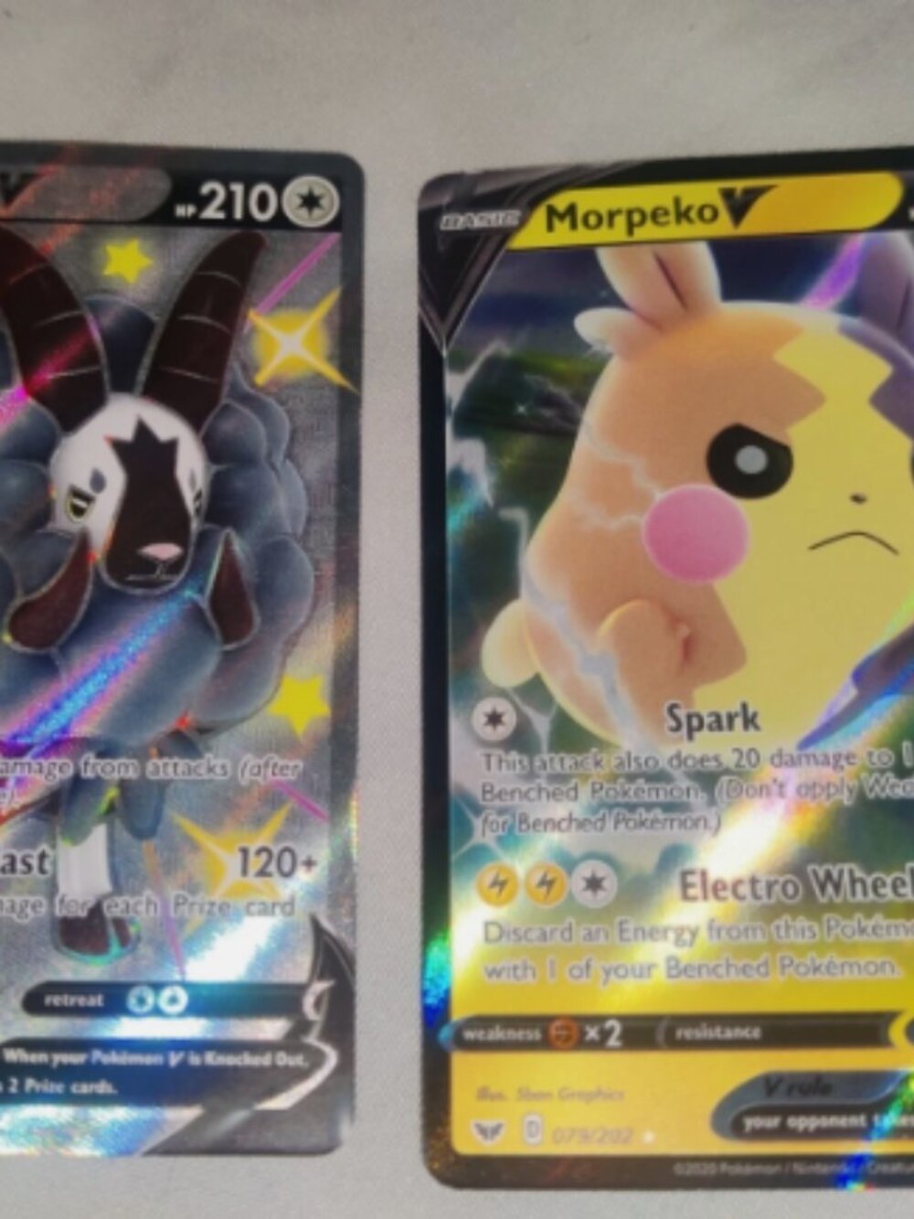 Pokemon Dubwool V & Morpeko V - Shining Fates: Shiny Vault [Shiny Holo Rare]